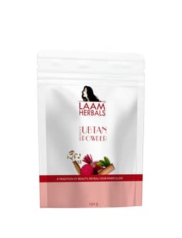 Laam Herbals Beetroot Ubtan powder | Daily Scrub | With 26 Aryurvedic Natural Herbs | Face & Body Cleanser | Instant Glow, De-Tan, Dead Skin Removal & Rejuvenate (250 g)