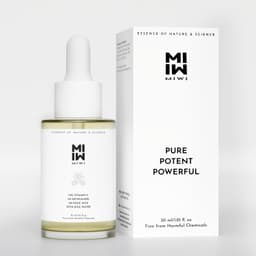 MIWI 10% Vitamin C serum for oily skin with 5% Niacinamide, 2% Kojic Acid & Rice Water | Brightening & Pigmentation Serum for Glowing Skin | Unisex Serum | Korean Skincare Inspired | 30 ml