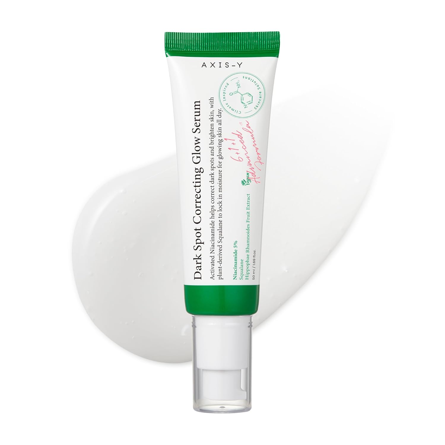 AXIS-Y Dark Spot Correcting Glow Serum - 5% Niacinamide Dark Spot Remover For Face - Vegan Korean Skin Care Niacinamide Serum for All Skin Types - 50 ml