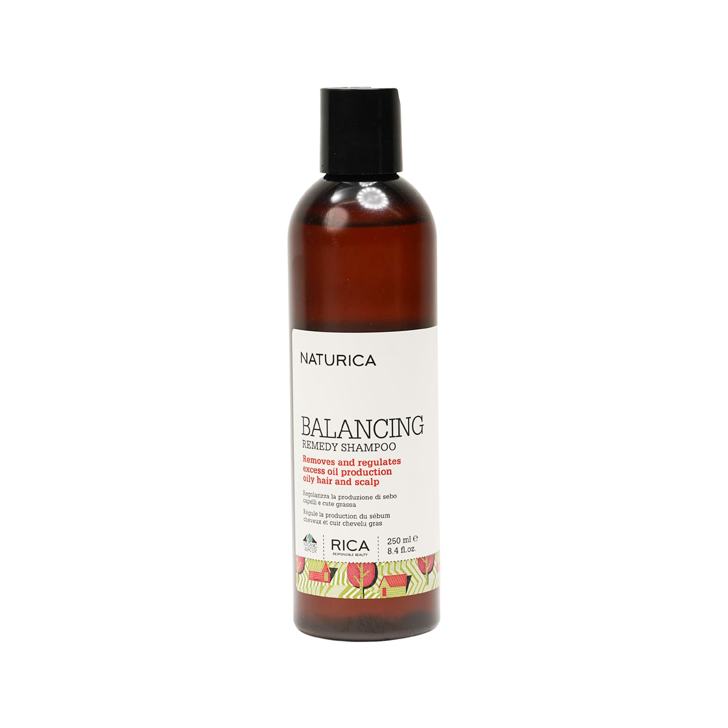 Balancing Remedy Shampoo for Sensitive and Dandruff Prone Hair and Scalp with Red Sicilian Orange, Sage and Thyme Extracts - 250ml