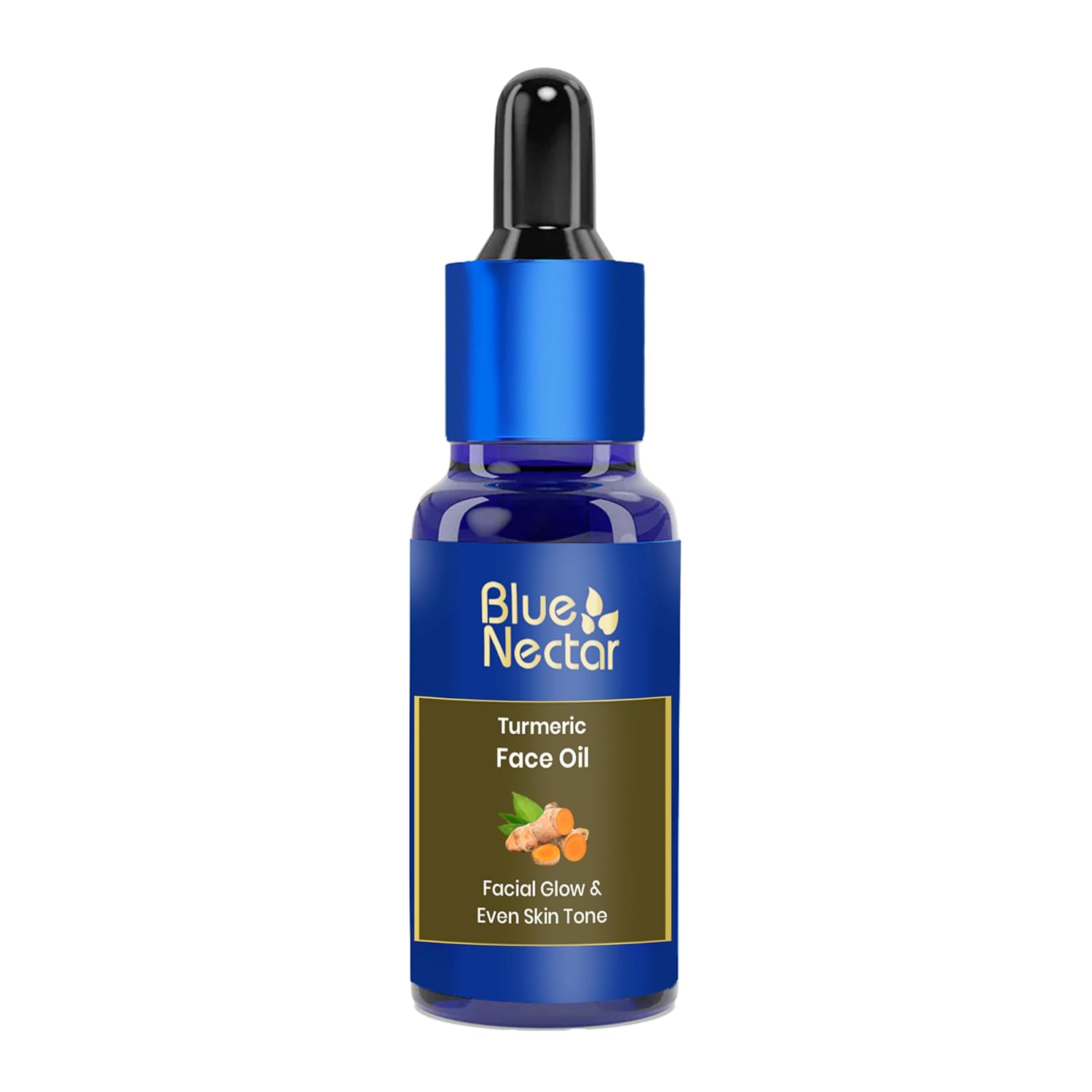 Blue Nectar Turmeric Face Oil | Tan Removal & Radiance Face Serum | Nalpamaradi Thailam with Red Sandalwood & Amalaki for Glowing Skin for Women & Men (16 Herbs, 30ml)