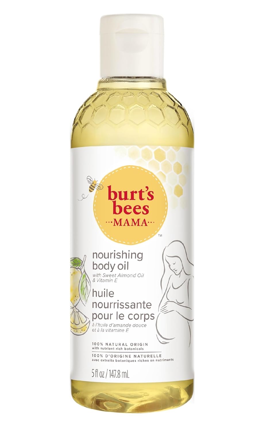 Burt's Bees Mama Bee Nourishing Body Oil with Vitamin-E, 4 Fluid Ounce