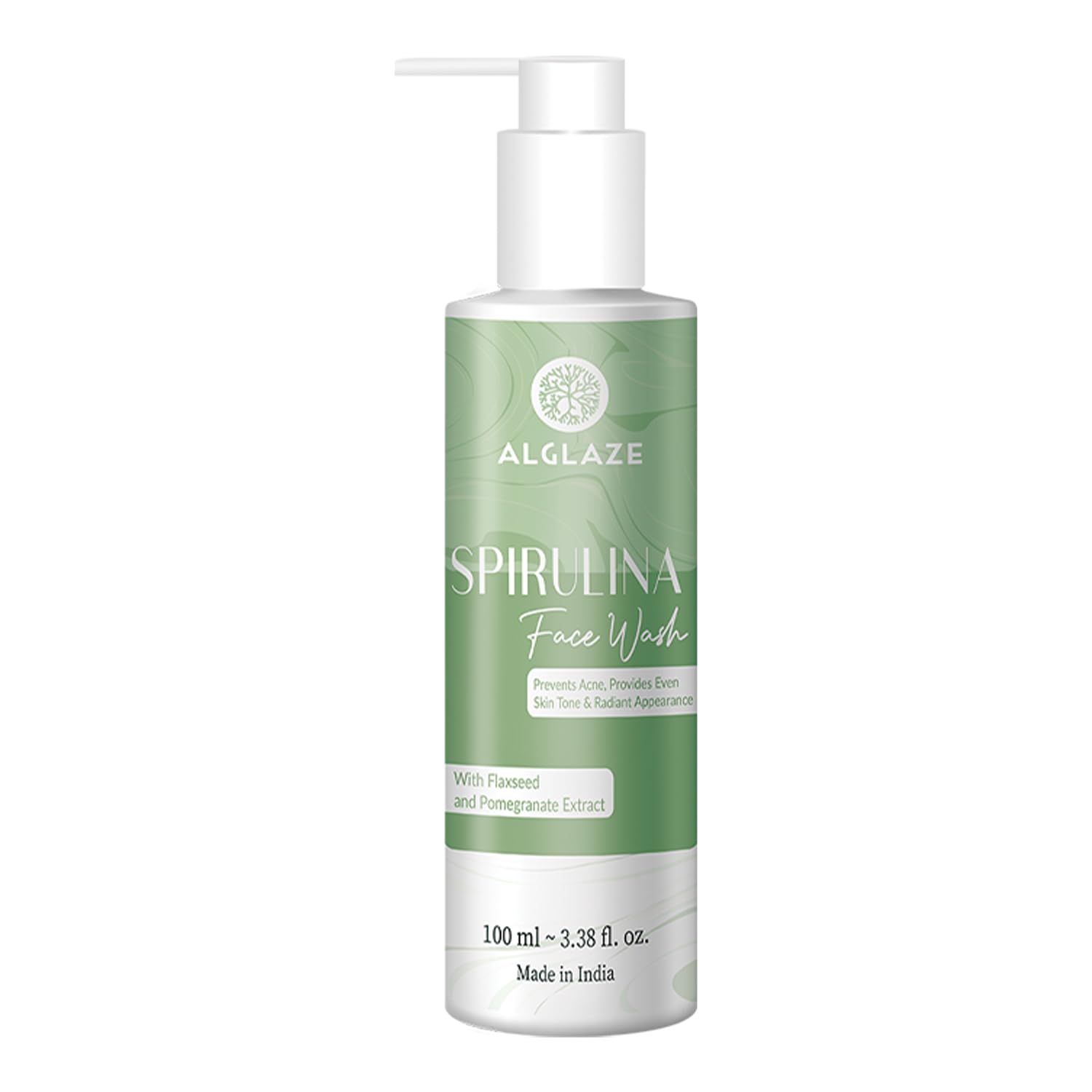 By TNW Spirulina Face Wash 100ml | Algae-Powered Skincare with Niacinamide & Pomegranate | Clears Acne, Evens Skin Tone & Boosts Radiance | Hydrating & Soothing | All Skin Types | Men & Women