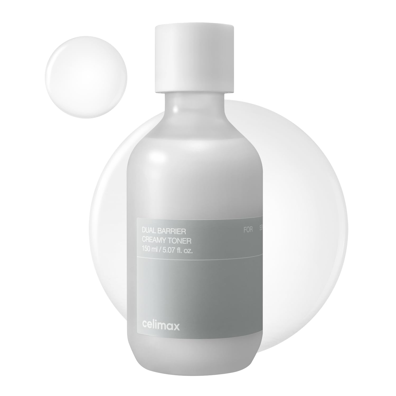 Celimax Dual Barrier Creamy Toner (150ml) with Ceramides, Peptides | Barrier Repair Hydrating Toner for Sensitive Skin | Oil-Free, Alcohol Free, Calming, Soothing, Non-Irritating | Korean Skincare