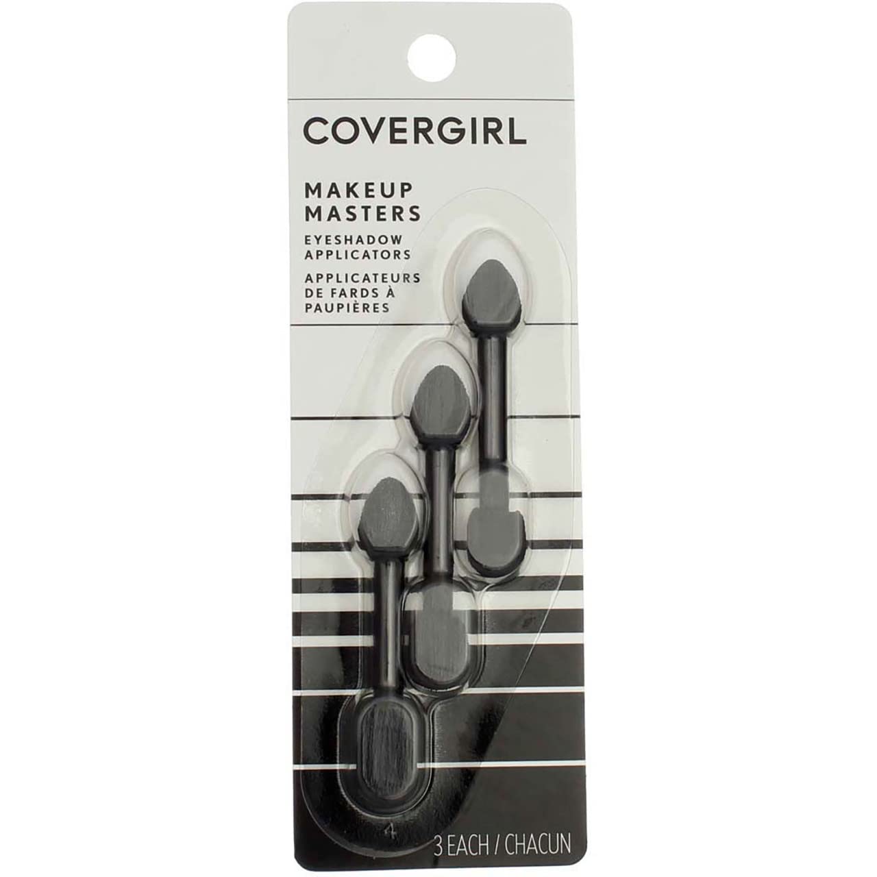 CoverGirl Makeup Masters Eyeshadow Applicators 3 ea (Pack of 5)