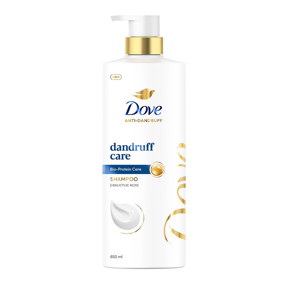Dove Anti Dandruff Solutions Shampoo 650 ml|| Prevents Dandruff & Dry Scalp|| Mild Daily Shampoo for Smooth & Frizz Free Hair - For Men & Women