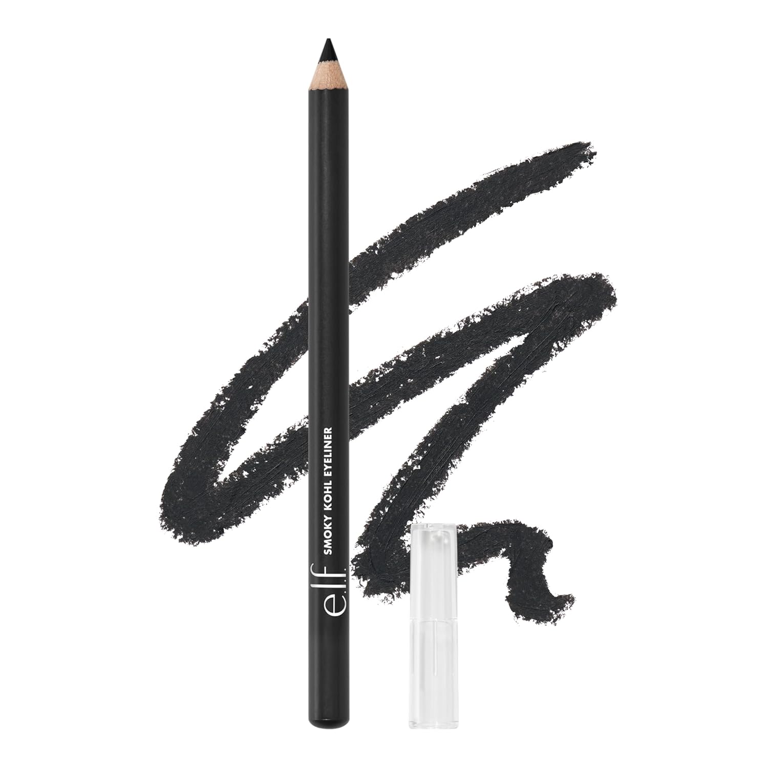 e.l.f. Smoky Kohl Eyeliner, Eye Pencil For Creating Long-Lasting, Bold, High-Pigmented Makeup Looks, Vegan & Cruelty-Free, Black Velvet