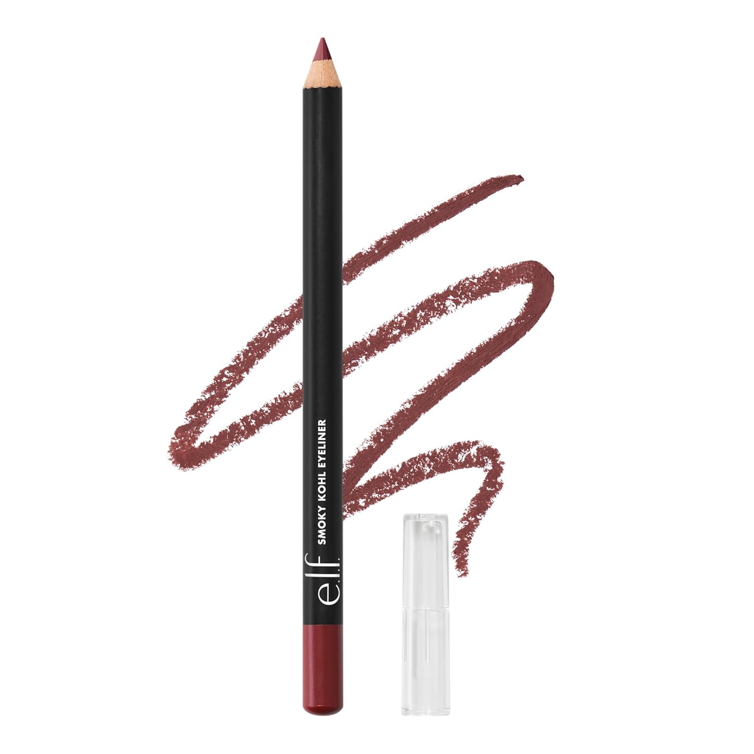 e.l.f. Smoky Kohl Eyeliner, Eye Pencil For Creating Long-Lasting, Bold, High-Pigmented Makeup Looks, Vegan & Cruelty-Free, Berry Necessary