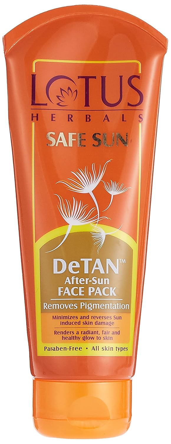 Lotus Herbals Safe Sun DeTan After-Sun Face Pack 100g