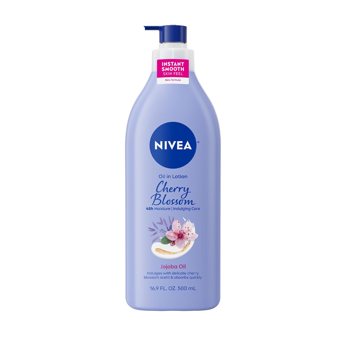 NIVEA Oil Infused Cherry Blossom and Jojoba Oil Body Lotion,499.8 ml (Pack of 1)