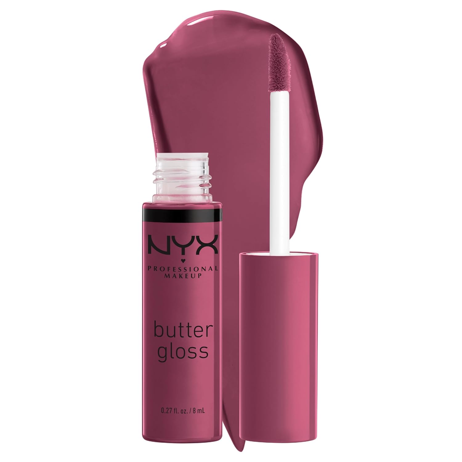 NYX PROFESSIONAL MAKEUP Butter Gloss, Non Sticky Lip Gloss - Cranberry Pie (Mauve Purple)