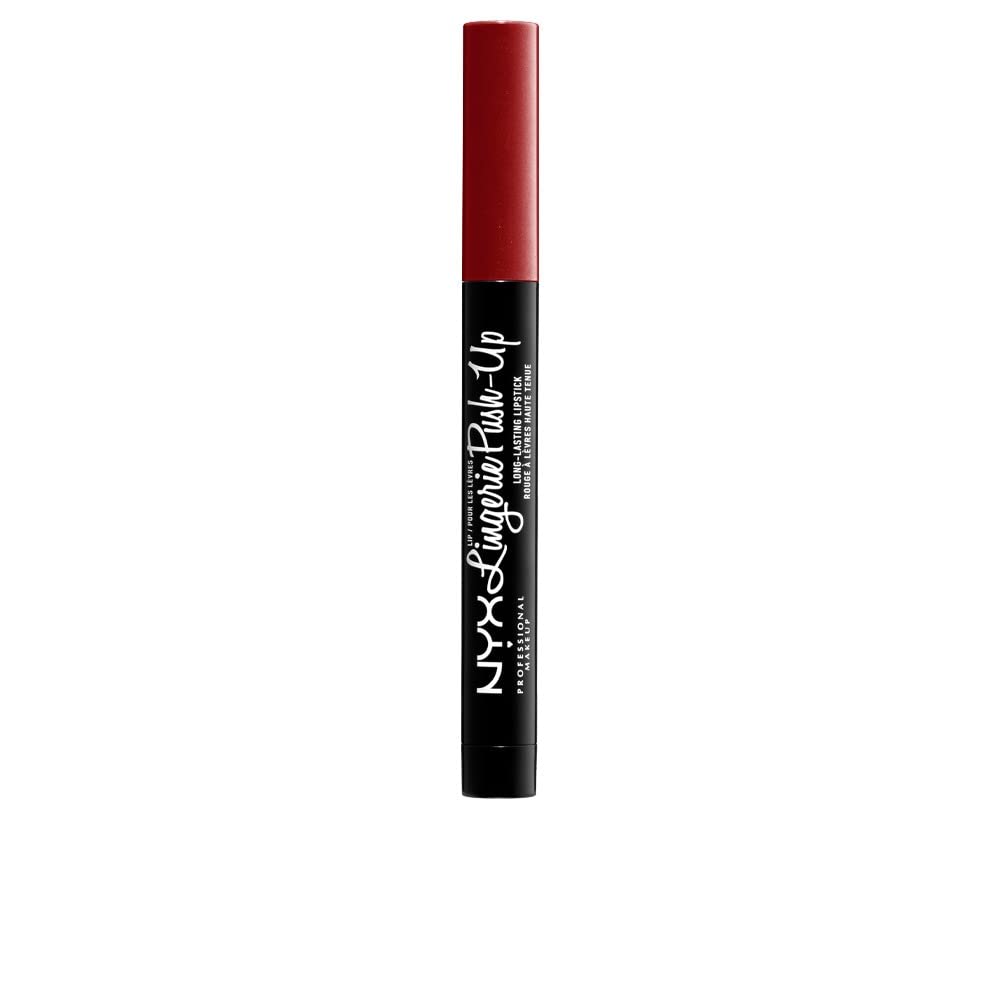 NYX PROFESSIONAL MAKEUP Lip Lingerie Push-Up Long Lasting Plumping Lipstick - Exotic (Warm Mahogany Red)