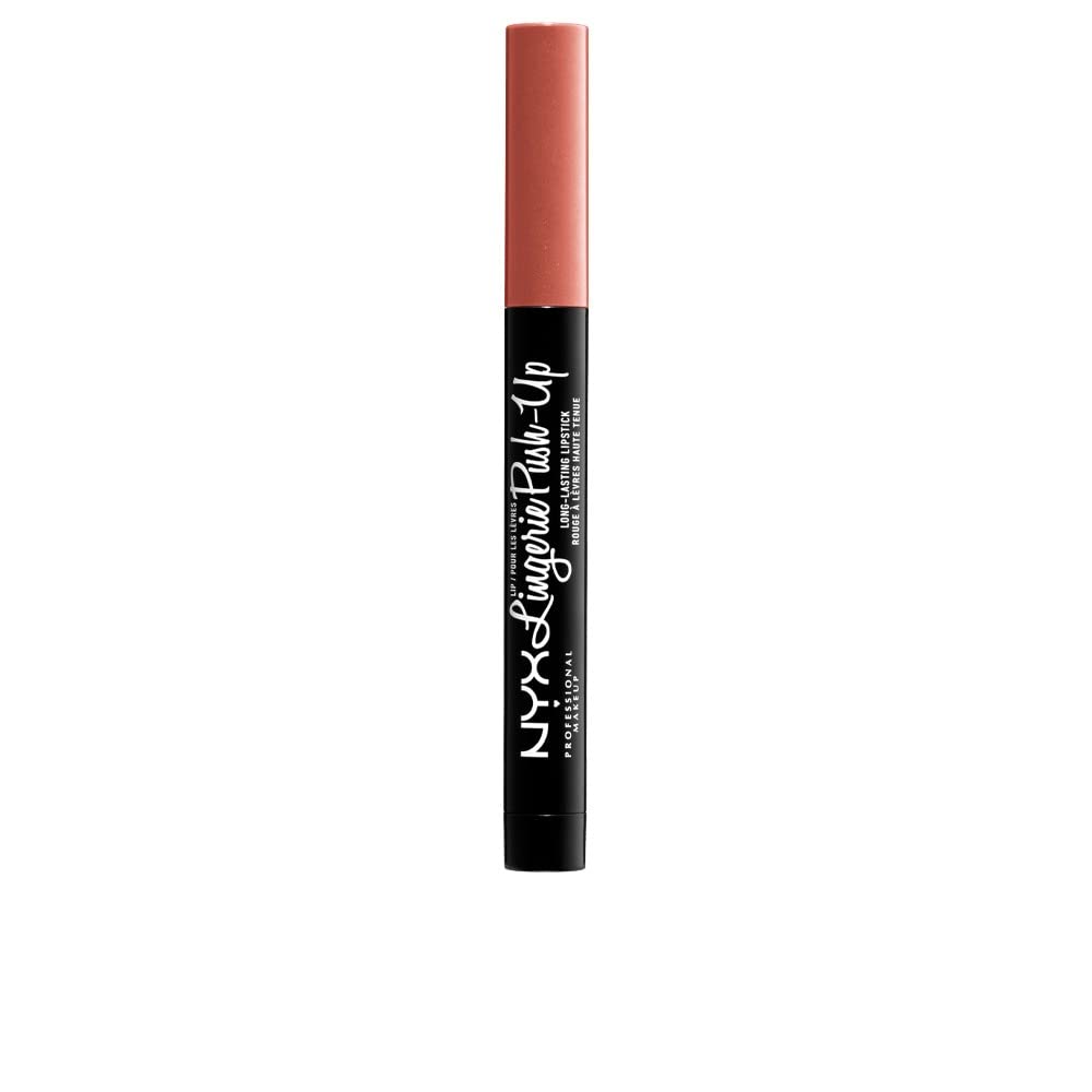 NYX PROFESSIONAL MAKEUP Lip Lingerie Push-Up Long Lasting Plumping Lipstick - Push-Up (Brown Spice Pink)
