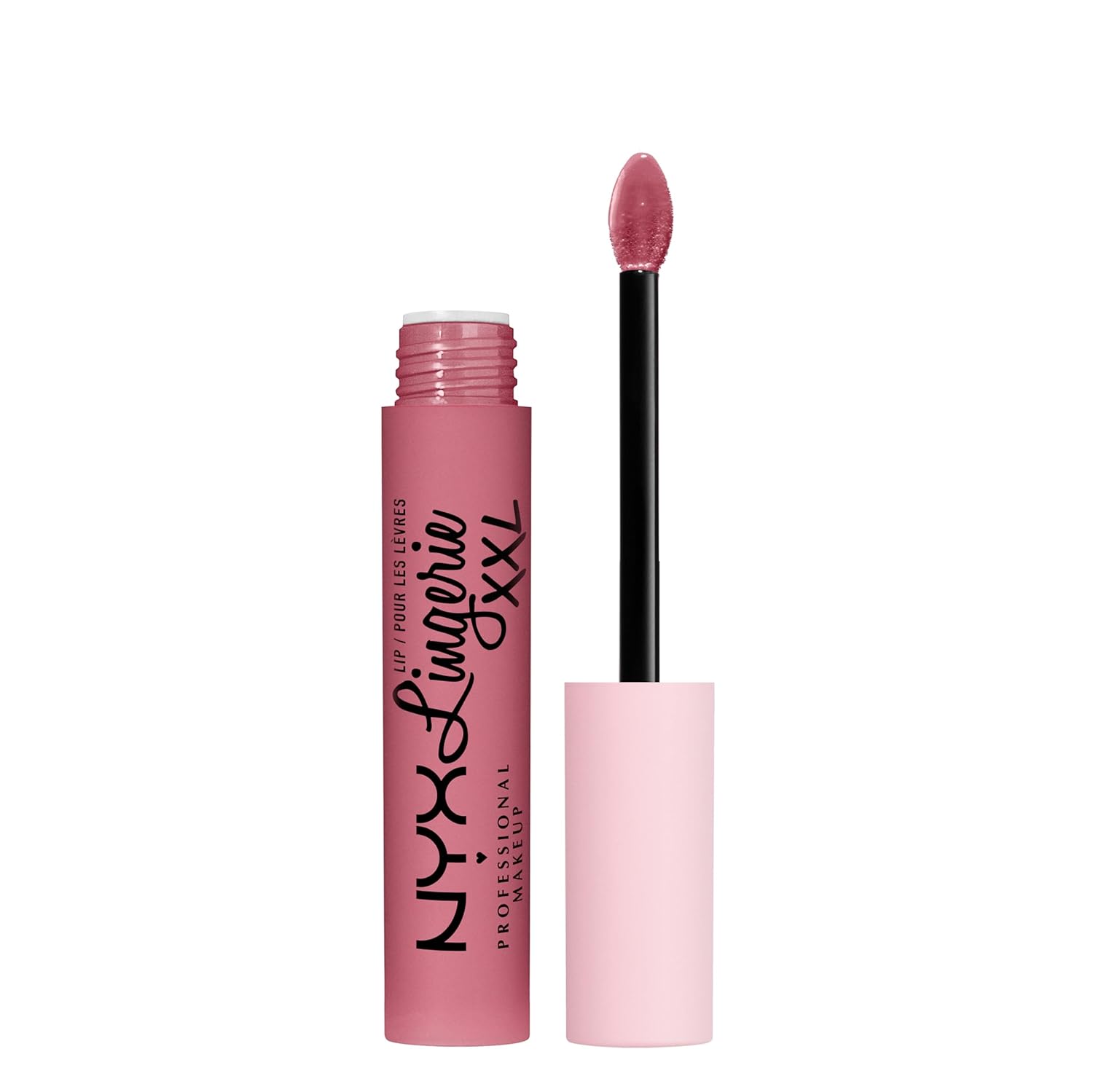 NYX PROFESSIONAL MAKEUP Lip Lingerie XXL Matte Liquid Lipstick - Maxx Out (Cool Toned Light Pink)