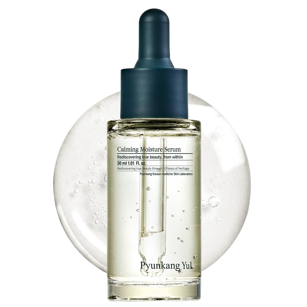 [PKY] Pyunkang Yul Calming Moisture Serum Instantly Soothes Sensitive Skin, Strenghtens Moisture Barrier with Ceramide, 2 types of Peptides, Vegan, Korean skincare (30ml)