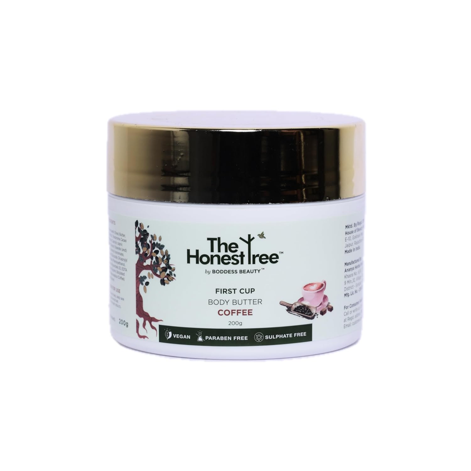 The Honest Tree Body Butter 200g Coffee