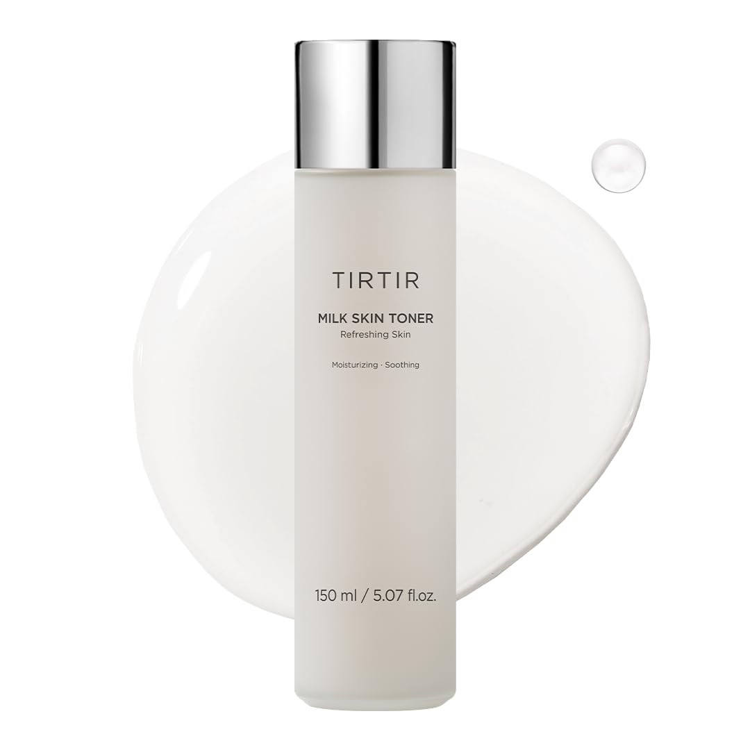 TIRTIR Milk Skin Rice Toner | Deep Moisturizing, Hydrating Toner for face | Niacinamide, Ceramide, Rice Bran Extract | Nature-Oriented Ingredients for Korean Skin Care | Vegan, (150 ml)